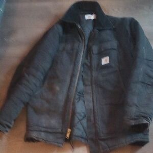 Carhartt Black Front Full Zip Jacket 44 Size